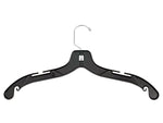 Nahanco Heavy Weight Plastic Clothes Hangers, Black, 100/Pack (2500)