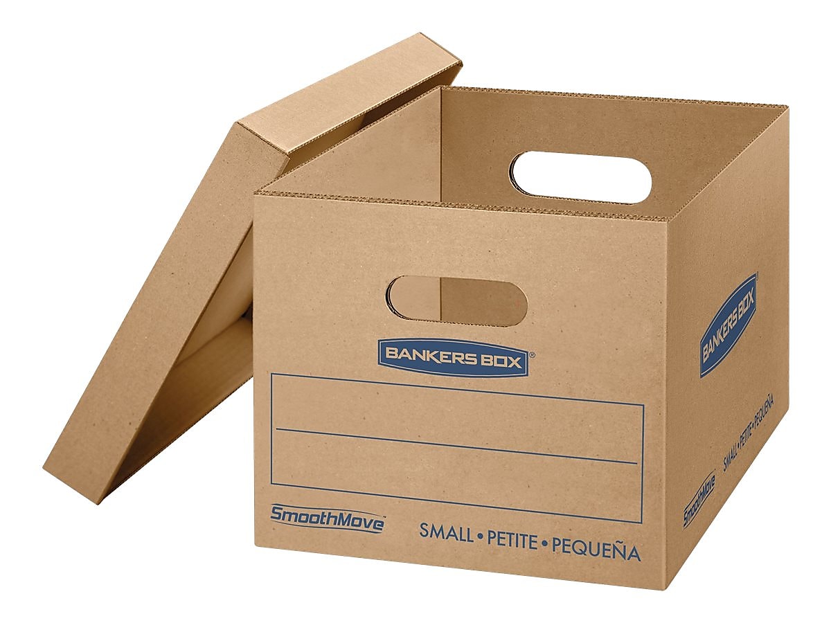 Bankers Box® SmoothMove 15" x 10" x 12" Moving Box, Kraft, 10/Carton (7714203)