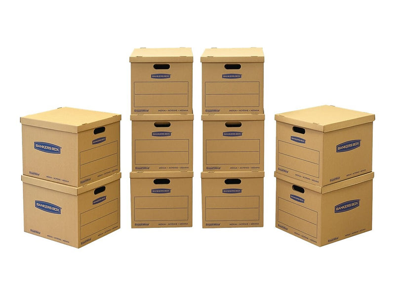 Bankers Box® SmoothMove 15" x 10" x 12" Moving Box, Kraft, 10/Carton (7714203)