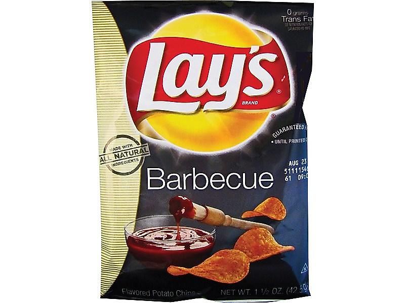 Lay's Barbeque Potato Chips, 1.5 oz., 64/Carton (44358)