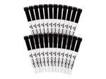 KleenSlate Dry Erase Markers with Eraser Caps, Black, 24/Pack (43324)
