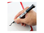 KleenSlate Dry Erase Markers with Eraser Caps, Black, 24/Pack (43324)