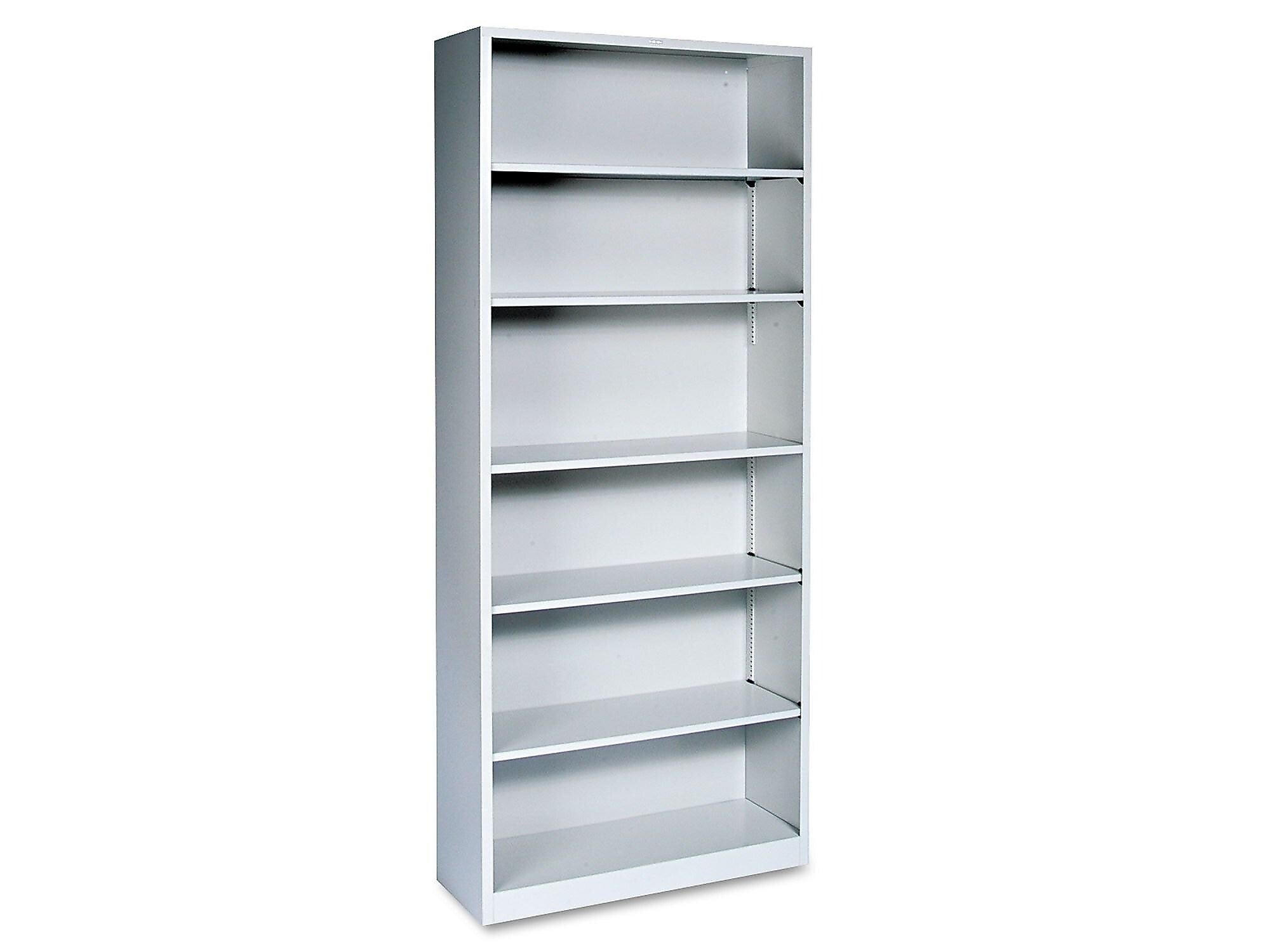 HON Brigade 6-Shelf Standard Bookcase, 81.13"H x 34.5"W x 12.63"D, Gray (S82ABCQ)