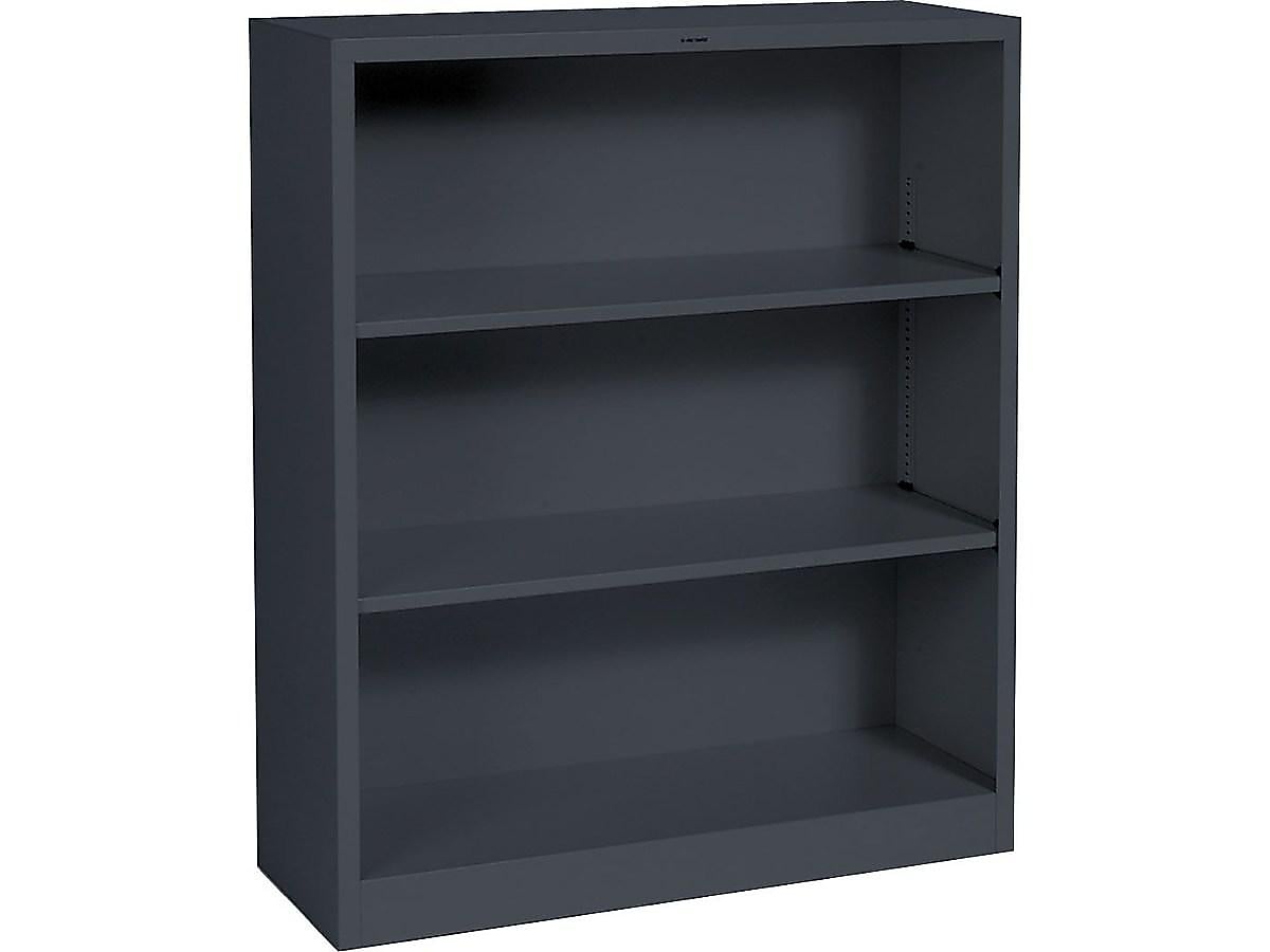 HON Brigade 3-Shelf Standard Bookcase, Charcoal (HONS42ABCS)