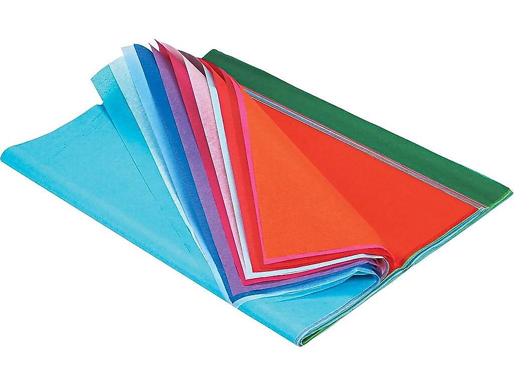 Spectra Art Tissue Paper, 12"W x 18"L, Assorted Colors, 100/Pack (0059530)