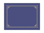 Geographics Classic Certificate Holders, 8.5" x 11", Blue Metallic, 6/Pack (GEO47401)