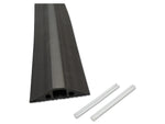 D-Line Medium Duty PVC Cable Concealer & Cover, 6'L, Black (FC68B)