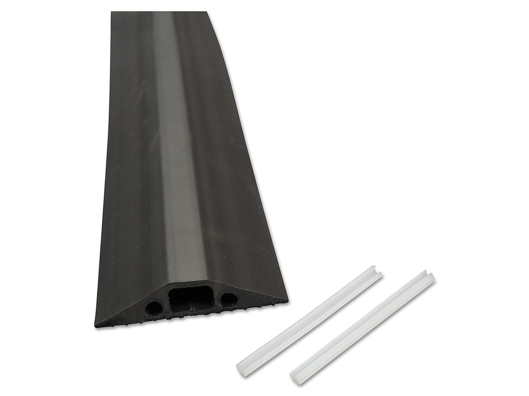 D-Line Medium Duty PVC Cable Concealer & Cover, 6'L, Black (FC68B)