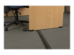 D-Line Medium Duty PVC Cable Concealer & Cover, 6'L, Black (FC68B)
