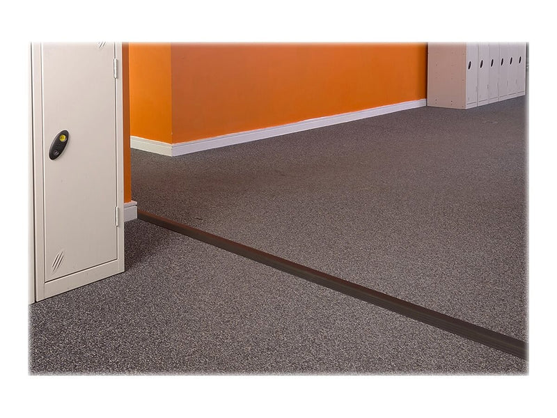 D-Line Medium Duty PVC Cable Concealer & Cover, 6'L, Black (FC68B)
