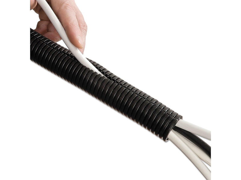D-Line Tidy LDPE Cable Tube, 39.4"L, Black (CTT1.1B)