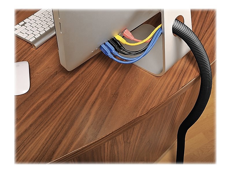 D-Line Tidy LDPE Cable Tube, 39.4"L, Black (CTT1.1B)