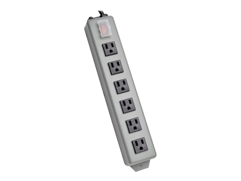 Tripp Lite Waber-by-Tripp Lite 6-Outlet Power Strip, Gray (6SP)