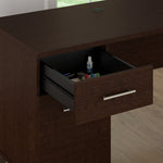 Bush Furniture Somerset 72"W Office Desk with Drawers and Hutch, Mocha Cherry (SET018MR)