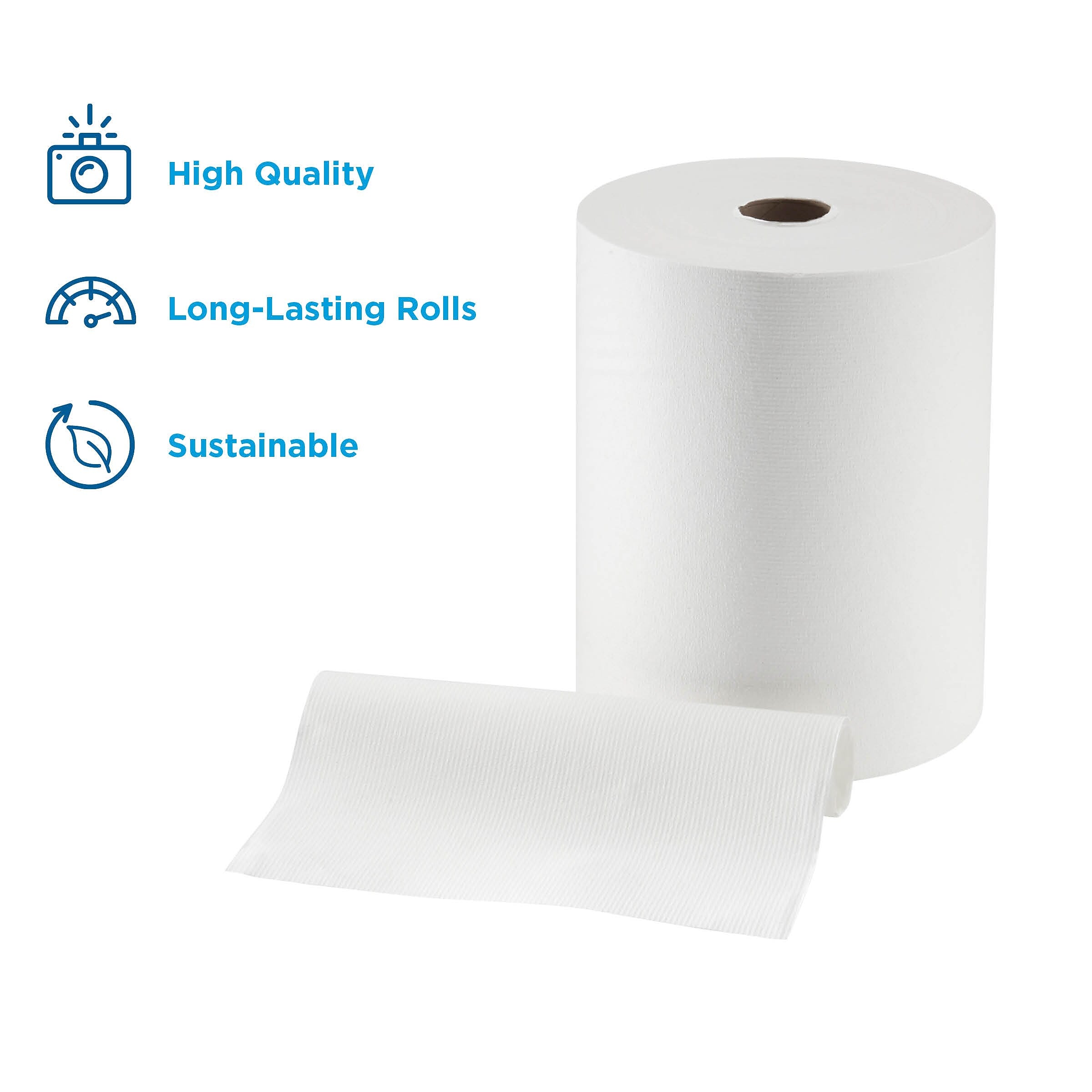 enmotion Recycled Hardwound Paper Towels, 1-ply, 800 ft./Roll, 6 Rolls/Carton (89470)