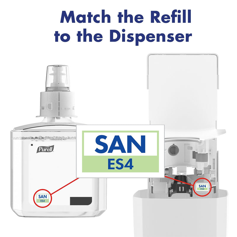PURELL Advanced 70% Alcohol Foaming Hand Sanitizer Refill for ES4 Dispenser, 1200 mL, 2/Carton (5051-02)
