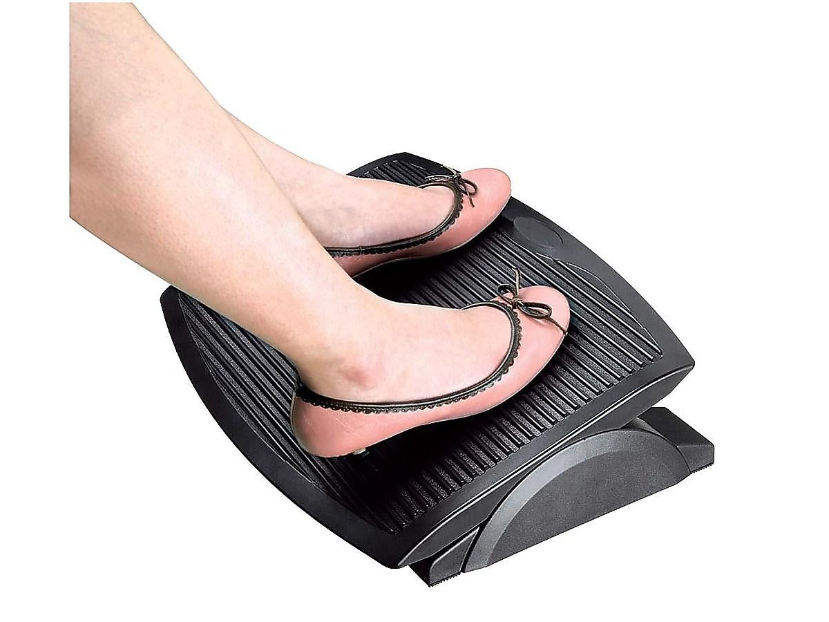 Aidata Ergo Plus Tilt Adjustable Footrests, Black (FR003)