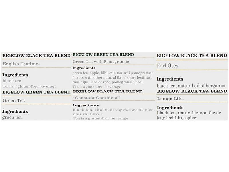 Bigelow Assorted Tea Bags, 168/Carton (15577)