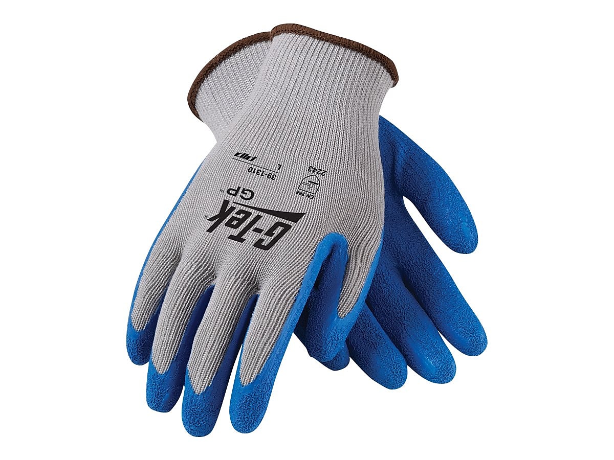 G-Tek Coated Work Gloves, Seamless Polyester Knit With Latex Coating, XL, 12 Pairs (39-1310-XL)