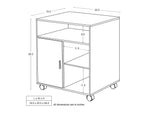 South Shore Axess Printer Cart, Royal Cherry (7246691)