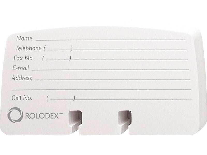 Rolodex Refill Rotary Cards, White, 100/Pack (67553)