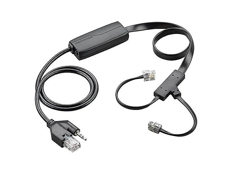 Plantronics APC-43 Electronic Hook Switch Adapter, Black (85Q55AA)