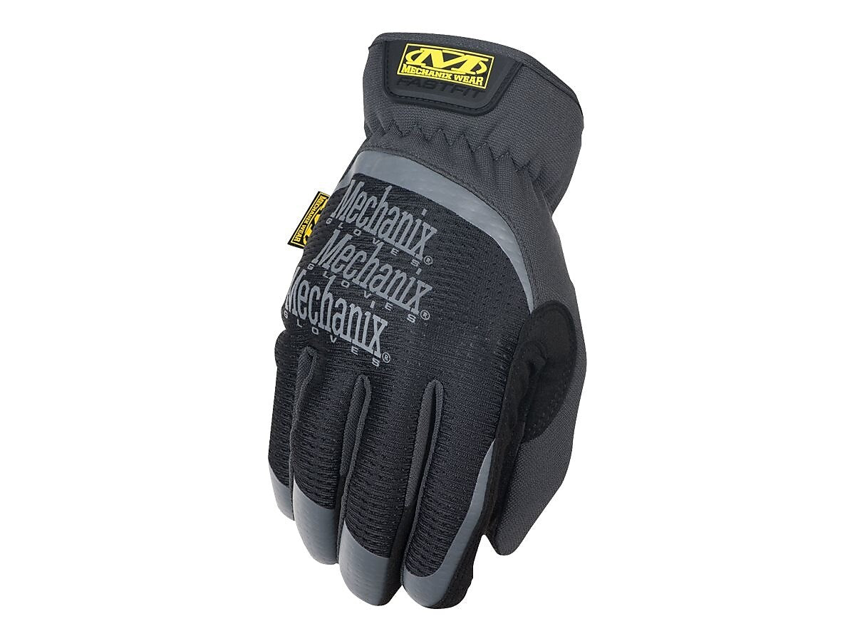 Mechanix Wear FastFit Leather Gloves, Black (MFF-05-010)