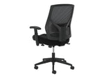 HON Crio High-Back Task Chair, Mesh Back, Adjustable Arms, Adjustable Lumbar, Black Leather (BSXVL581SB11T)