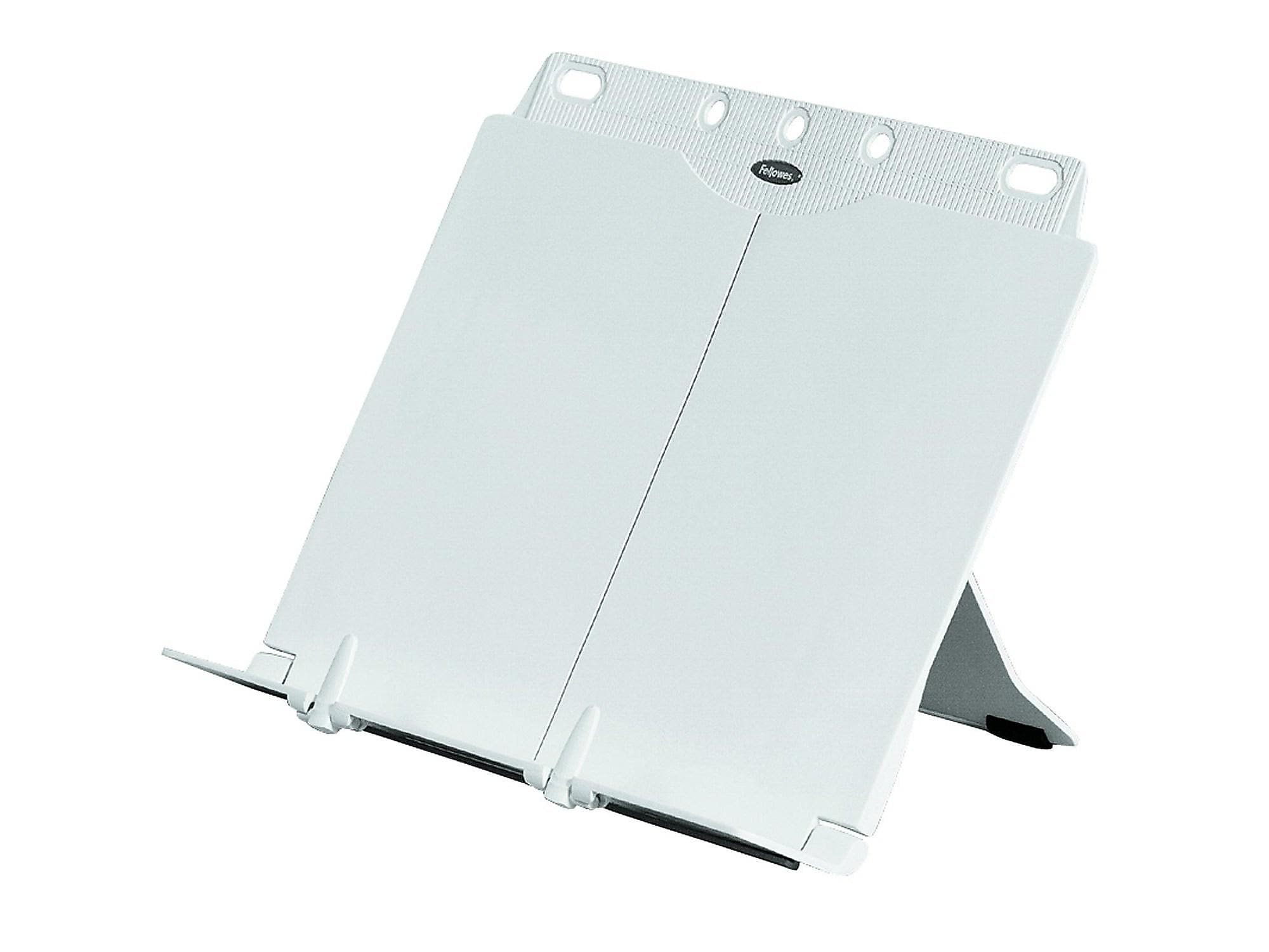 Fellowes BookLift Plastic Document Stand with Lip, Platinum (21100)