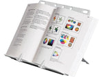 Fellowes BookLift Plastic Document Stand with Lip, Platinum (21100)
