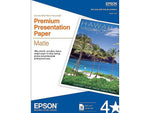 Epson Premium Matte Presentation Paper, 8.5" x 11", 50 Sheets/Pack (S041257)