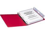 Smead Poly 3-Ring Envelope, 1-1/4" Expansion, Letter, 8-1/2" x 11", Clear, 3 per Pack (89500)