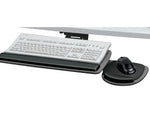 Fellowes Standard Adjustable Keyboard Shelf, Black/Graphite (93841)
