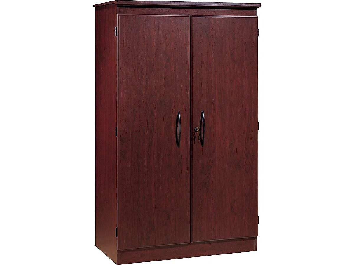 South Shore Morgan 60" Storage Cabinet with 4 Shelves, Royal Cherry (7206970)