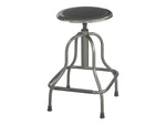 Safco Diesel Recycled Leather Industrial/Shop Stool, Pewter (6665)