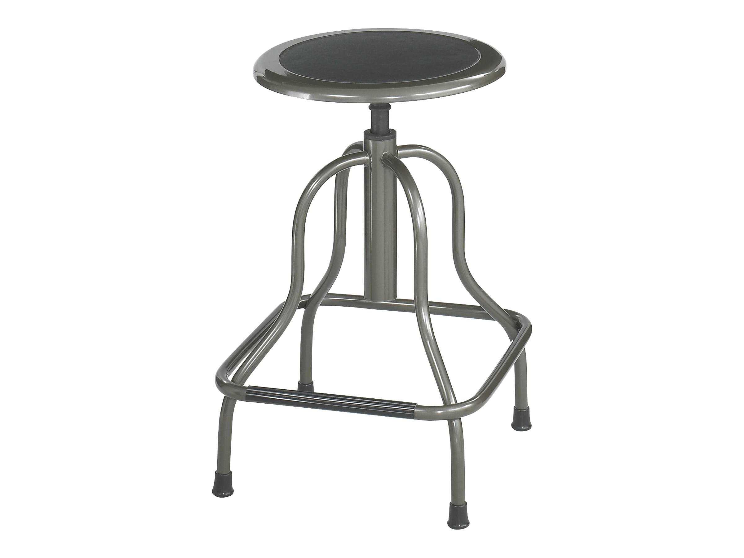 Safco Diesel Recycled Leather Industrial/Shop Stool, Pewter (6665)