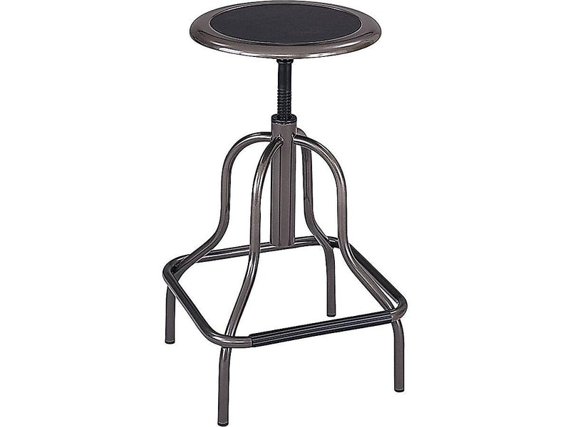 Safco Diesel Recycled Leather Industrial/Shop Stool, Pewter (6665)