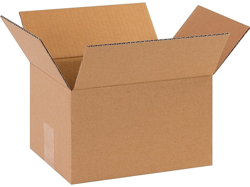 10" x 8" x 6" Standard Shipping Boxes, 32 ECT, Kraft, 25/Bundle (100806)