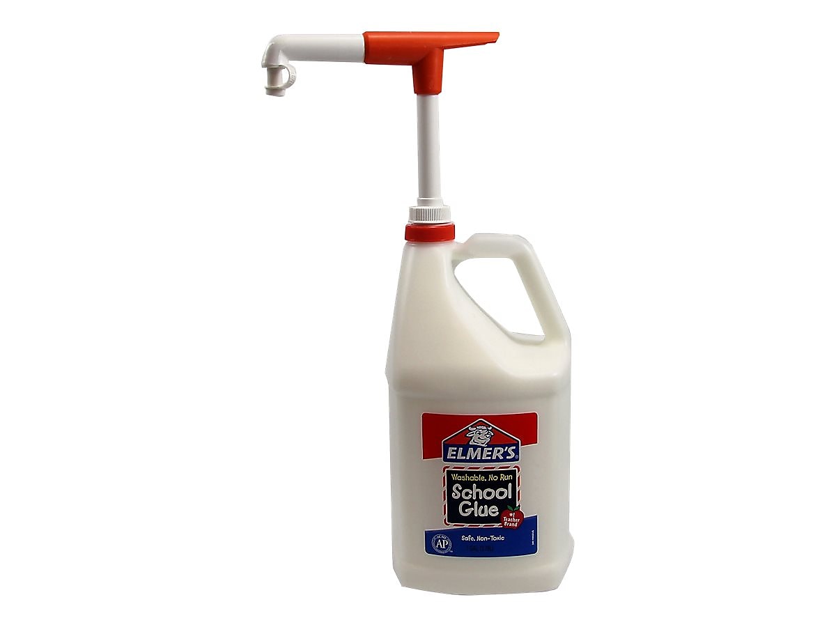 Elmer's School Washable Removable School Glue, 1 Gallon, White, 2/Carton (E340)
