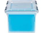 Iris WeatherPro Plastic File Box Latch Lid, Letter/Legal Size, Clear (110601)