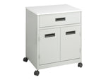 Safco Metal Mobile Machine Stand with Lockable Wheels, Gray (1870GR)