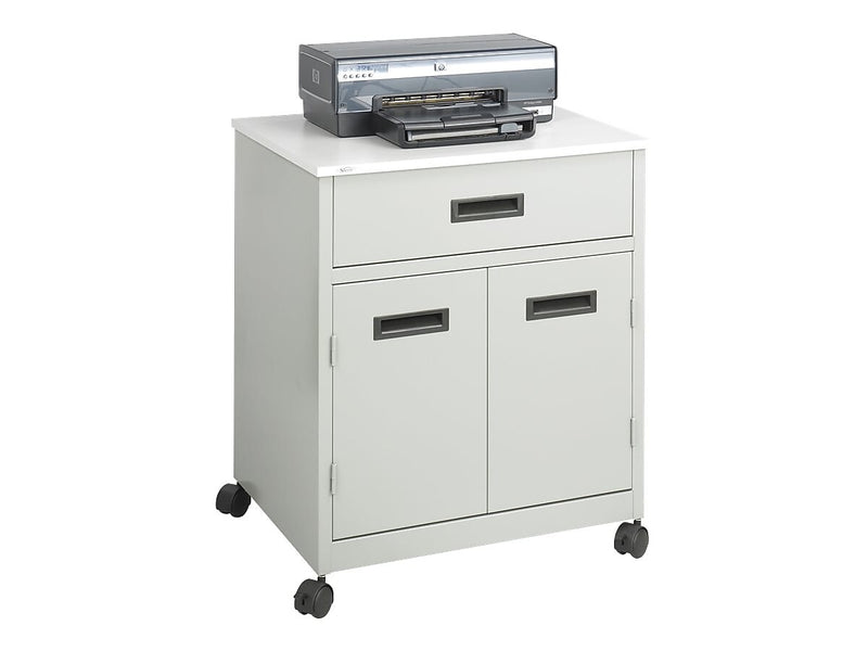 Safco Metal Mobile Machine Stand with Lockable Wheels, Gray (1870GR)