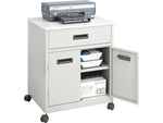 Safco Metal Mobile Machine Stand with Lockable Wheels, Gray (1870GR)