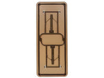 ICEBERG Premium Folding Table, 72" x 18", Mahogany/Brown (55284)