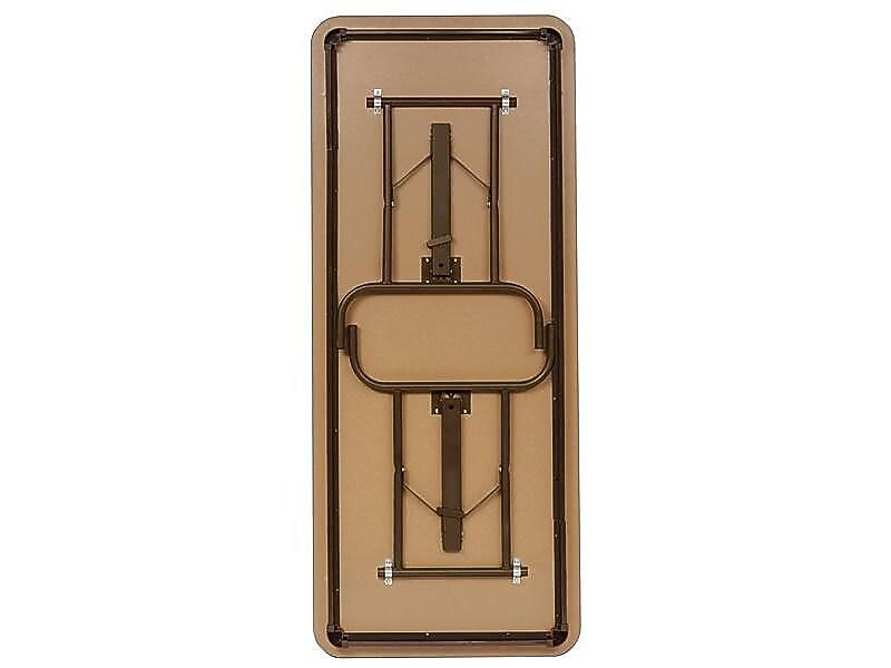 ICEBERG Premium Folding Table, 72" x 18", Mahogany/Brown (55284)