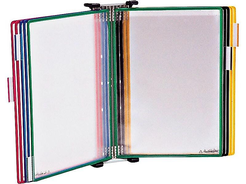 Tarifold Wall Mount Document Holder, 8.5" x 11", Vertical, Wall-Mounted, Multicolor, PVC (W291)