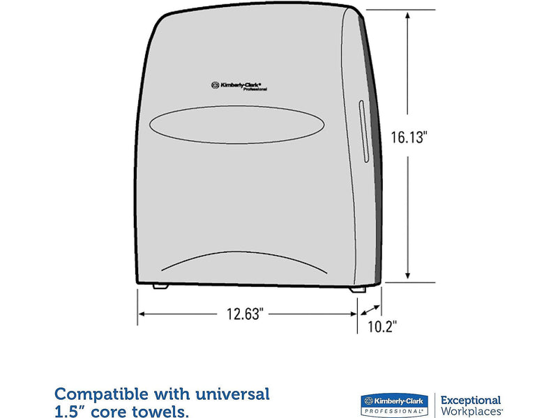 Kimberly-Clark Professional Sanitouch Hardwound Paper Towel Dispenser, Smoke (09990)