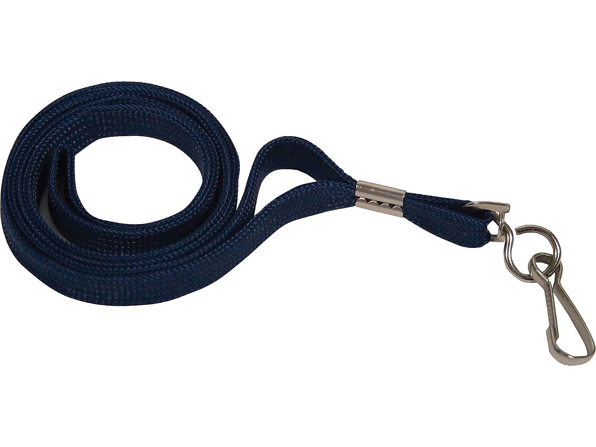 Advantus Deluxe Lanyards, Blue, 24/Box (75426)