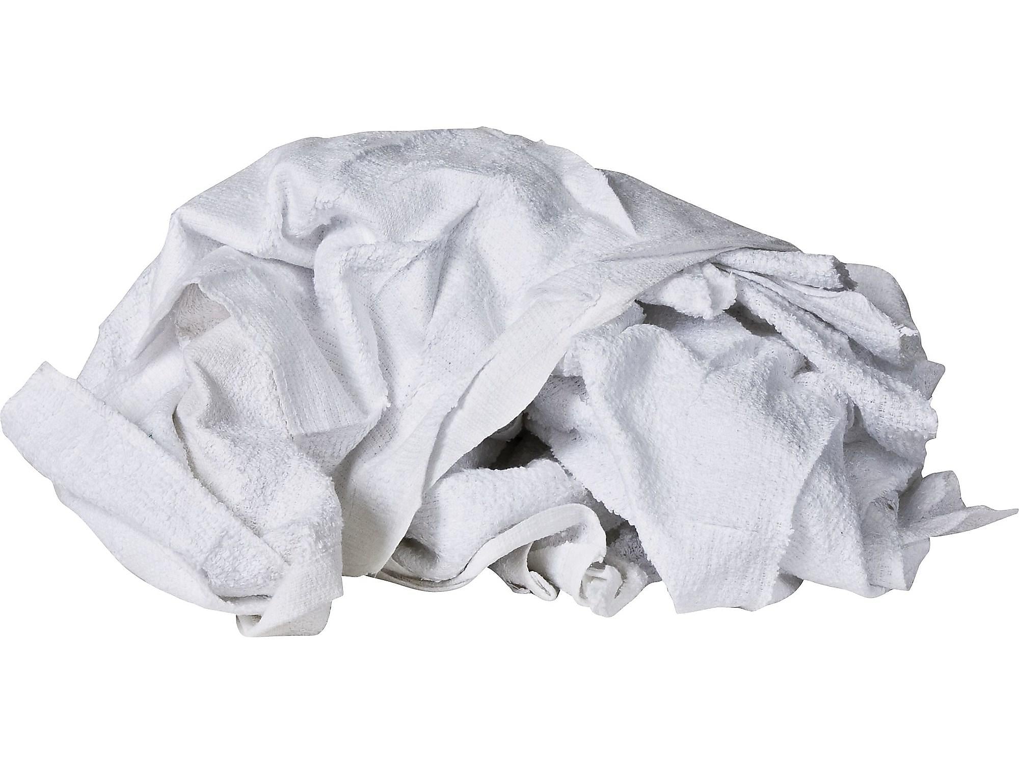 Monarch Brands Terry Cleaning Towels, 20" x 20", White, 35 Towels/Pack (N030-W51L-10)