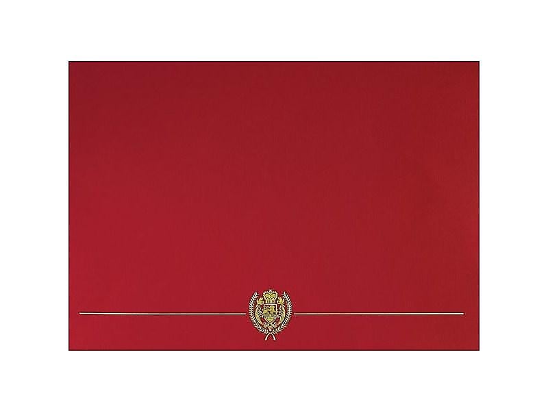 Great Papers Classic Crest Certificate Holders, 8.5" x 11", Red, 5/Pack (903031S)